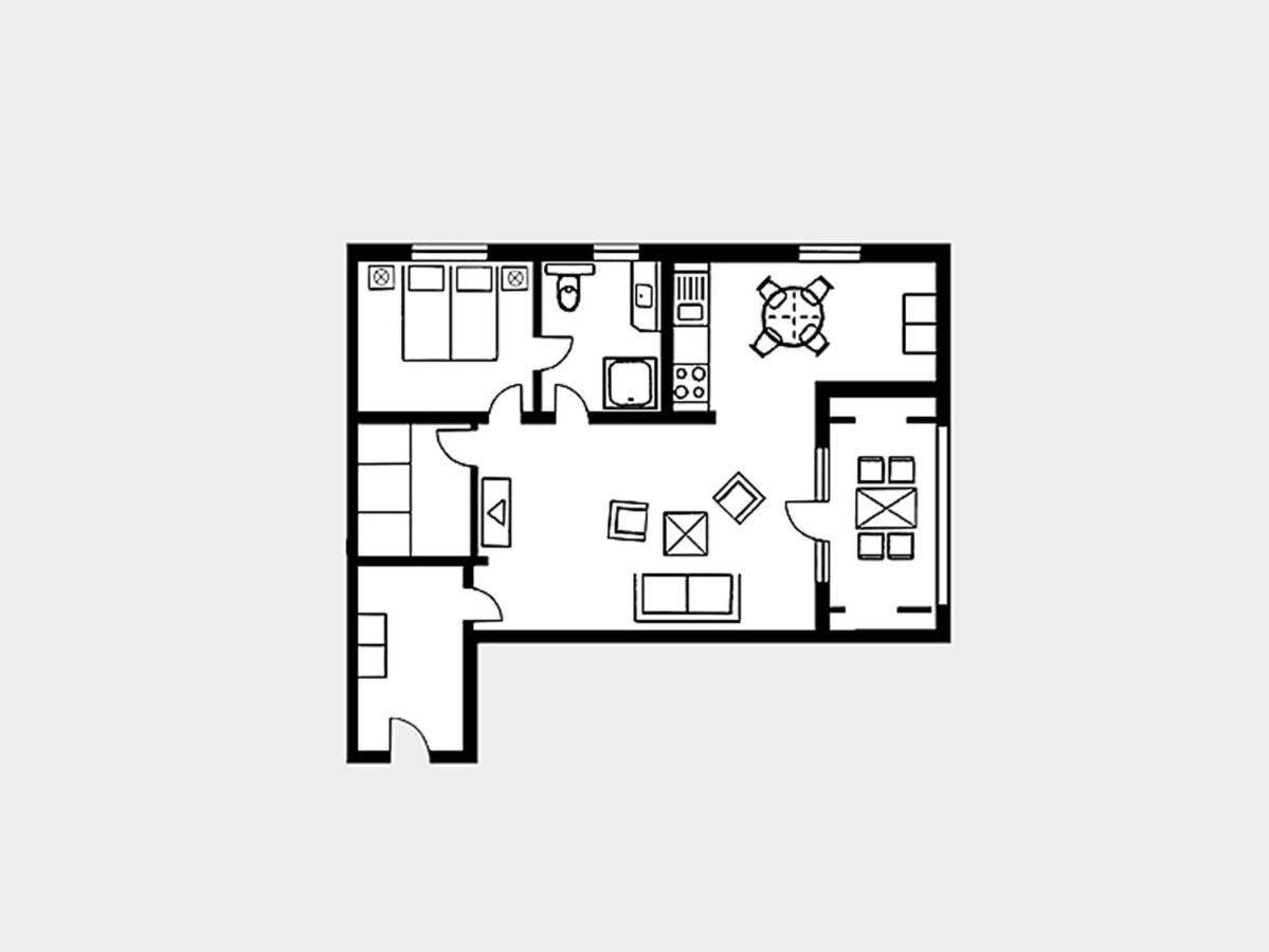 Apartment Strandvillen - Mit 1 Schlafzimmer Und Balkon Ah-723 Binz